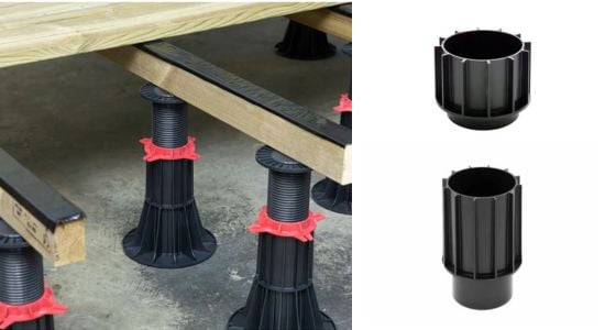 Yeed - Réhausse de plots de terrasse - Réhausse de 60mm ou 110mm